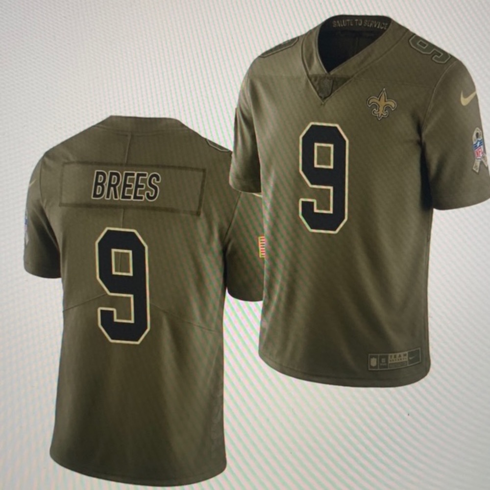 Drew Brees New Orleans Saints 2017 Salute to Service authentic new/ tags